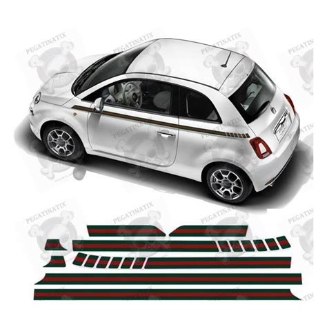 gucci stripe decal|fiat 500 Gucci decals.